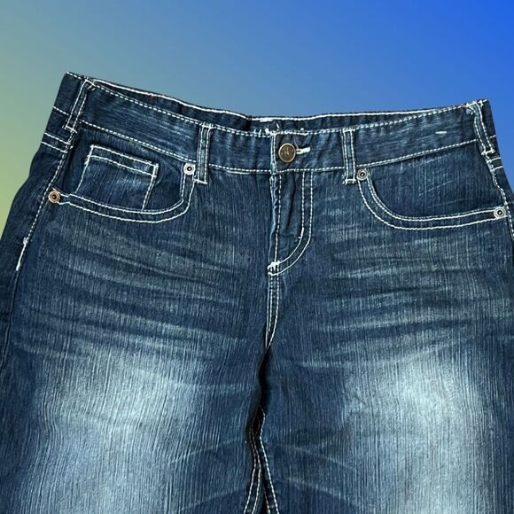 Maurices Mid Rise Bootcut Jeans Size 11/12 Waist 34x31 #32 - Picture 2 of 6